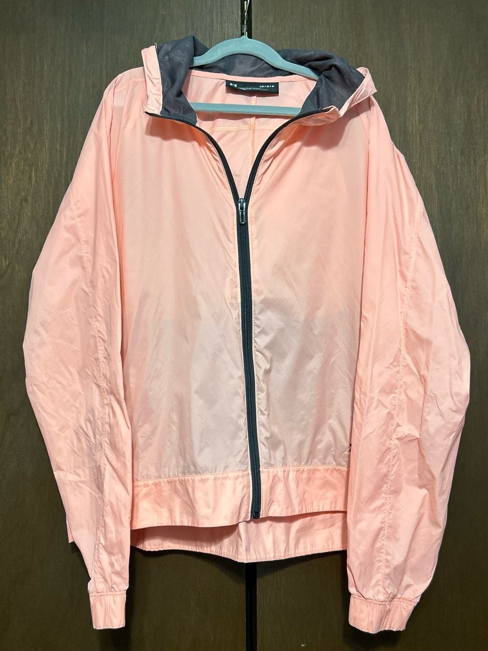 UA Under Armour Peach Pink Hooded Utility light Jacket